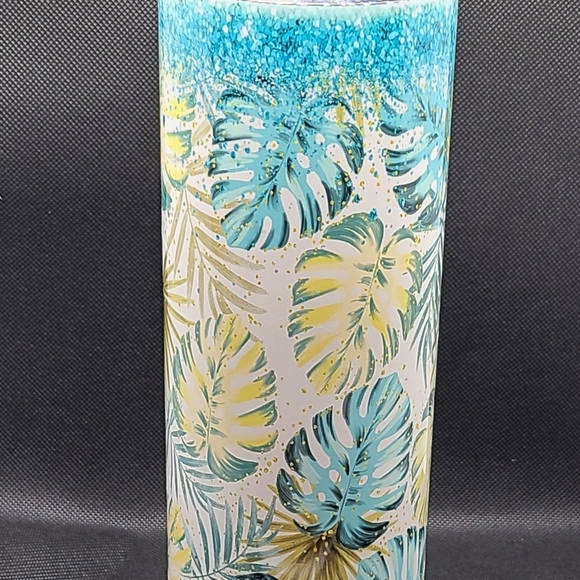 Tropical Palms Glitter 30 ounce Tumbler - Picture 2 of 10